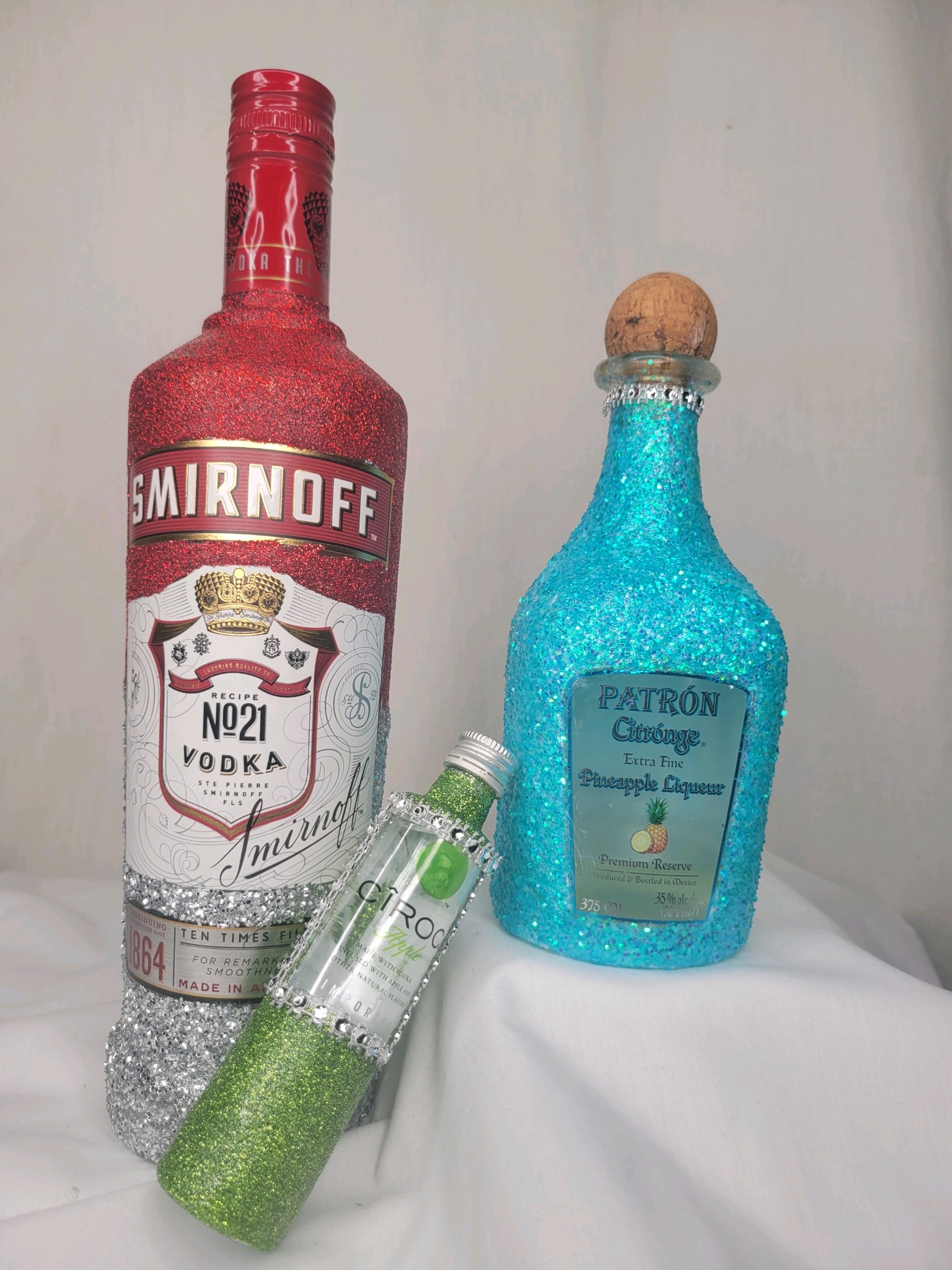 Blinged Bottles — original handmade product photograph